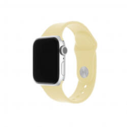 FIXED Apple Watch 38mm/40mm/41mm szilikon szíj szett világos sárga (FIXSST-436-LIYE)