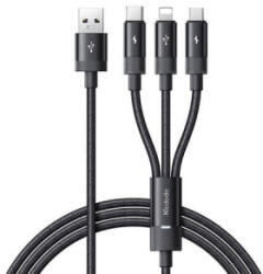 Mcdodo USB-A - USB-C/Lightning/Micro USB kábel 1.2m fekete (CA-5790) (CA-5790)