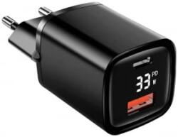 Eaxus USB-A+USB-C hálózati adapter fekete (47801)