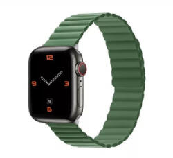 Phoner Rever Apple Watch forgatható mágneses szilikon szíj 41/40/38mm S/M zöld (72507)