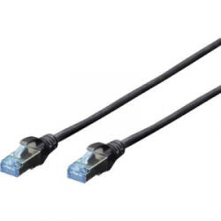 ASSMANN RJ45-ös patch kábel, hálózati LAN kábel CAT 5e SF/UTP (1x RJ45 dugó - 1x RJ45 dugó) 5 m Fekete 972146 - aqua