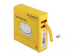 Delock No. 9 sárga kábeljelző doboz 500db (18363) (18363)