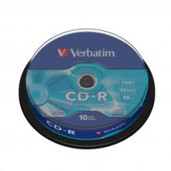 Verbatim DataLife 80'/700MB 52x CD lemez hengeres 10db/cs (43437)