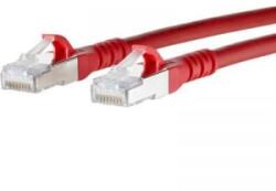 METZ CONNECT RJ45 Hálózati csatlakozókábel, CAT 6A S/FTP [1x RJ45 dugó - 1x RJ45 dugó] 1 m, piros BTR Netcom (1308451066-E)