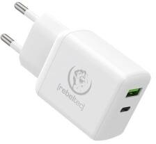 Rebeltec H200 Turbo USB-A - USB-C hálózati töltő fehér