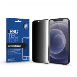 XPRO Apple iPhone 14 Pro Tempered Glass 0.33 Full 3D Black FG PRIVACY kijelzővédő (127066)