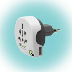 Somogyi Utazóadapter, 'World to Switzerland' USB (1.100210)