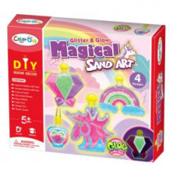 Man Yuk Toys Sötétben világító homok üvegdísz készlet: Varázslat - 4 db-os (8933) (8933)