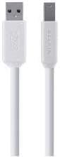 Belkin 3.0 USB-A/USB-B kábel 1, 8m fehér (F3U159cp1, 8MWHT) (F3U159cp1,8MWHT)