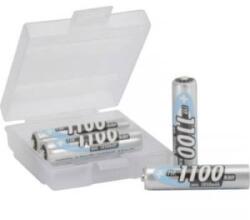 ANSMANN Mikroceruza akku AAA NiMH, 1, 2V 1100 mAh, 4 db, Ansmann box HR3, HR03, UO100557, DC2400, DC2400B4N, LR03 - aqua