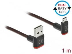 Delock 85266 USB-A -> USB micro-B kábel 1m fekete (85266) - aqua
