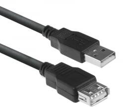 ACT USB 2.0 hosszabbító kábel 1, 8m fekete (AC3040)