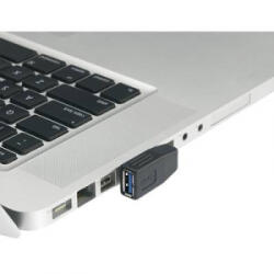 Renkforce USB 3.0 adapter, A dugóról A aljra, 90°-ban oldalt balra hajlított Renkforce - aqua