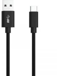 ANSMANN Cell phone, Notebook Töltőkábel [1x USB 3.0 dugó, A típus - 1x USB 3.0 dugó, C típus] 2.00 m Fekete Alumínium dugó, TPE köpeny,