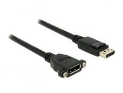 Delock Displayport 1.2 dugó > Displayport hüvely kábel 1 m (85114) (85114)