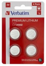 Verbatim Premium Gombelem CR2032 4db (49533) (49533)