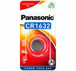 Panasonic gombelem (CR1632, 3V, lítium) 1db / csomag (CR-1632EL-1B) - aqua