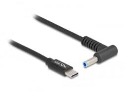 Delock HP 4.5x3.0mm -> USB-C notebook töltő kábel 1.5m fekete (87971)