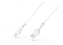 DEVIA Kintone Cable V2 Series USB - Lightning adat- és töltőkábel fehér 1m, 5V/2.1A, ECO csomagolás (ST348594)