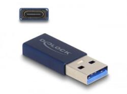 Delock USB adapter USB-A apa - USB-C anya kék (60049)