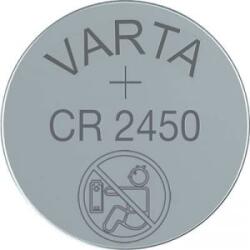 VARTA CR2450 lítium gombelem, 3 V, 560 mA, Varta BR2450, DL2450, ECR2450, KCR2450, KL2450, KECR2450, LM2450 (6450101401)