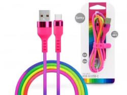Setty USB-A - USB-C töltőkábel 1, 2m színes (SE094179)