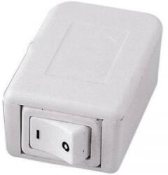 inter Bär 1 pólusú zsinórkapcsoló, 10 A 250 V/AC, fehér (8016-001.01)
