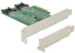 Delock 3x M. 2 bővítő kártya PCI-E (89518) (89518)