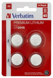 Verbatim Premium Gombelem CR2016 4db (49531) (49531)