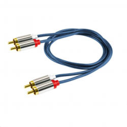 Somogyi Elektronic 2 RCA csatlakozó - 2 RCA csatlakozó, 1m kábel (A 3-1M)