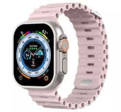 Phoner River Apple Watch 49/45/44/42 mm szilikon szíj rózsaszín (72482) (PH72482)