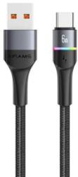 USAMS SJ536USB01 USB-C - USB-A adatkábel 1.2m fekete