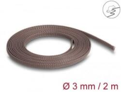 Delock rágcsálóbiztos fonott, nyújtható kábelharisnya 2m x 3mm barna (20896)