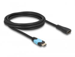 Delock HDMI anya - HDMI apa kábel 48 Gbps 8K 60 Hz bővítőkábel fekete 2 m (81998) (81998)