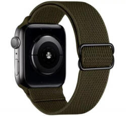 Phoner Dew Apple Watch csatos fonott szövet szíj 38/40/41mm zöld (72625)