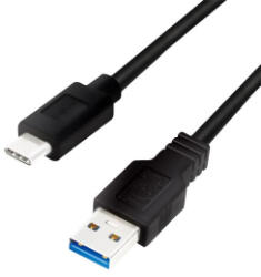 LogiLink Type-C - USB-A kábel fekete 1m (CU0168)