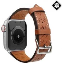 gigapack Apple Watch Series 9 41mm kicsi valódi bőr pótszíj barna (GP-149383)