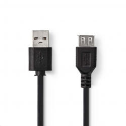 Nedis aktív USB 2.0 hosszabbítókábel 0, 2m fekete (CCGP60010BK02) (CCGP60010BK02)