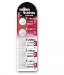 Uniross SP5 CR2025 3V lithium gombelem 5db/bliszter (U5CR2025)