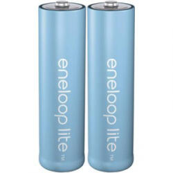 Panasonic Ceruza akku AA, NiMH, 1, 2V 900 mAh, 2 db, Panasonic Eneloop lite LR06, AA, LR6, AAB4E, AM3, 815, E91, LR6N (BK-3LCCE/2BE) - aqua