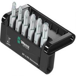 Wera Kereszthornyú PZ bitek Mini-Check PZ 50 mm 6 részes Wera 05056471001 Bit készlet PZ 1/PZ 2/PZ 3(1/4) 6, 3 mmHossz: 50 mm - aqua
