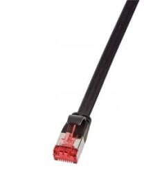 LogiLink U/FTP SlimLine lapos patch kábel, Cat. 6A, 3m, fekete (CF2063S) (CF2063S)
