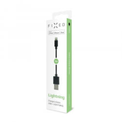 FIXED USB - Lightning adat-/töltőkábel 20W, 1m, fekete (FIXD-UL-BK) (FIXD-UL-BK)