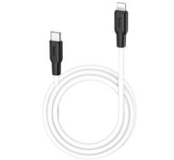 hoco. X21 adatkábel és töltő (Type-C - lightning 8pin, 3A, 20W, PD gyorstöltés támogatás, 100W) FEHÉR (X21_W)