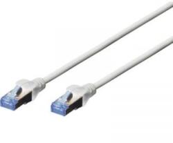 ASSMANN RJ45 Hálózat csatlakozókábel CAT 5e SF/UTP 1x RJ45 dugó - 1x RJ45 dugó 10 m Szürke UL minősített - aqua
