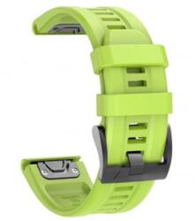 Cellect Garmin Fenix7/7Pro/5/6 22mm szilikon óraszíj zöld (CEL-STRAPFENIX722-GR)