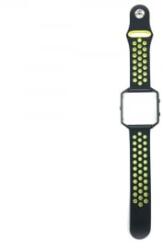 Cellect Fitbit Blaze szilikon óraszíj fekete-zöld (CEL-STRAP-BLAZE-BKG)