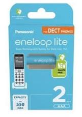 Panasonic Eneloop Lite 1.2V AAA 550mAh akku 2db (BK4LCCE-2DE-N) (BK4LCCE-2DE-N) - aqua