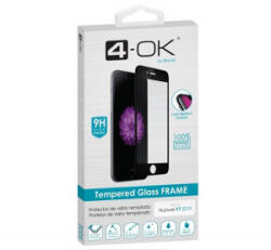 Blautel 4-OK képernyővédő üveg (3D full glue, íves, teljes felületén tapad, tok barát, karcálló, 9H) FEKETE [Huawei Y7 2019 (Y7 Prime 2019)] (PRFY79)