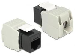 Delock Keystone Module RJ45 anya > LSA Cat. 6 UTP fekete (86340)